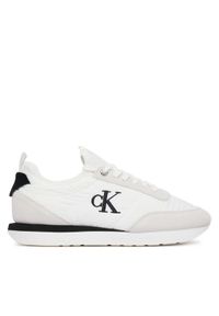 Calvin Klein Sneakersy Retro Runner Lace Up Sock YW0YW02060 Biały. Kolor: biały. Materiał: materiał #1