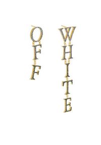 OFF-WHITE - Off-White Kolczyki OWOD207S23MET0028445 Złoty. Materiał: metalowe. Kolor: złoty