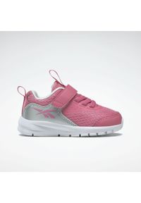 Reebok - Buty na co dzień dziecięce REEBOK RUSH RUNNER na rzepy. Okazja: na co dzień. Zapięcie: rzepy. Kolor: biały, wielokolorowy, różowy, szary