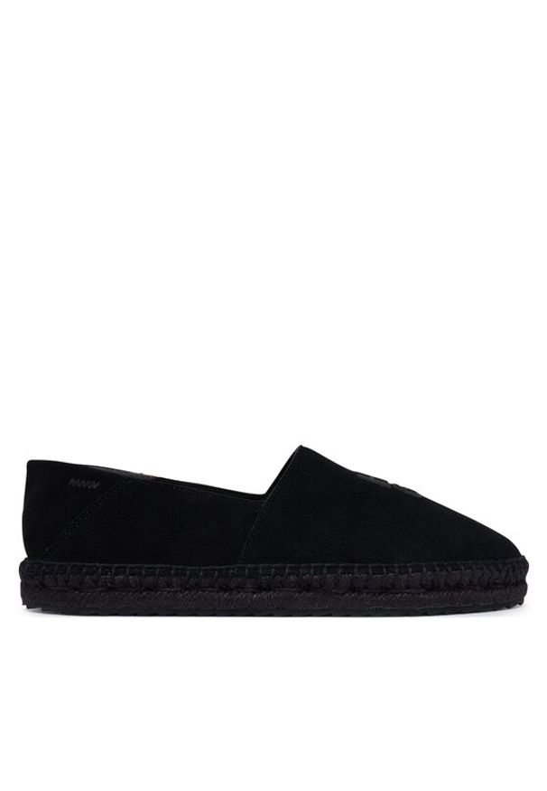 Hugo - HUGO Espadryle Sannes Slon SD 50563325 Czarny. Kolor: czarny. Materiał: zamsz, skóra