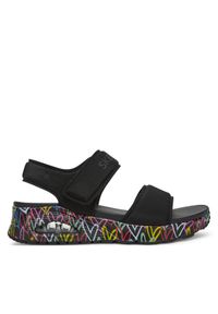 skechers - Skechers Sandały Uno-Sea Of Love 164028/BBK Czarny. Kolor: czarny. Materiał: materiał