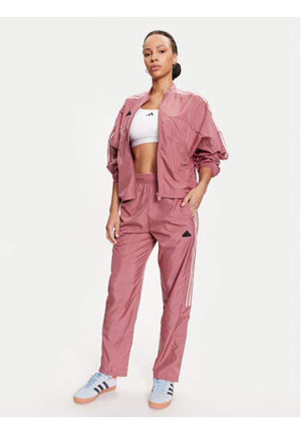 Adidas - adidas Bluza Tiro Cut 3-Stripes Summer JJ4663 Różowy Loose Fit. Kolor: różowy. Materiał: syntetyk