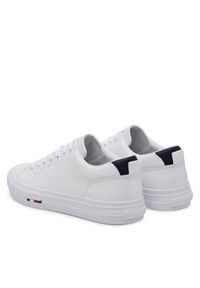 TOMMY HILFIGER - Tommy Hilfiger Sneakersy Th Hi Vulc Street Lth Patch FM0FM05312 Biały. Kolor: biały. Materiał: skóra #4