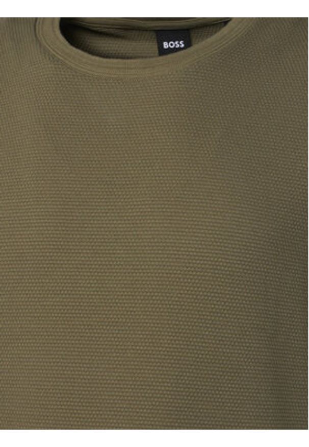 BOSS T-Shirt Tiburt 240 50452680 Zielony Regular Fit. Kolor: zielony. Materiał: bawełna