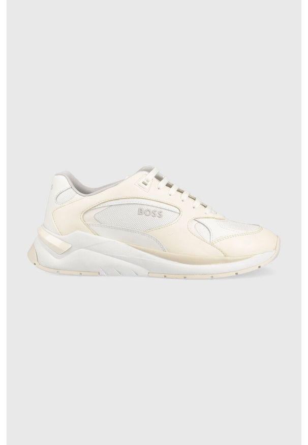 BOSS sneakersy Skylar kolor beżowy 50493266. Kolor: beżowy. Materiał: guma
