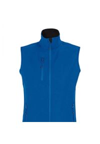 SOL'S - Ocieplacz Damski Falcon Softshell Zapinany Na Zamek Błyskawiczny. Kolor: niebieski. Materiał: softshell