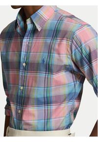 Polo Ralph Lauren Koszula 710P06020006 Różowy Custom Fit. Typ kołnierza: polo. Kolor: różowy. Materiał: bawełna #4