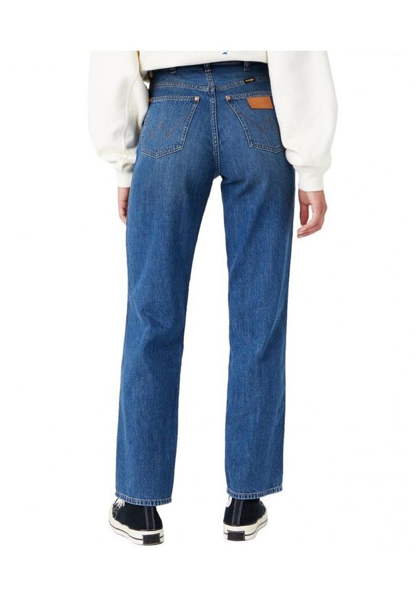 Wrangler - WRANGLER MOM STRAIGHT DAMSKIE SPODNIE JEANSOWE DŻINSY SUMMERTIME W27MZB416 112145969