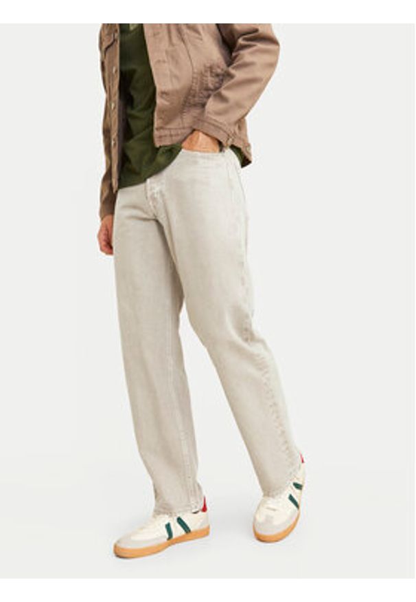 Jack & Jones - Jack&Jones Jeansy Eddie 12258833 Beżowy Loose Fit. Kolor: beżowy