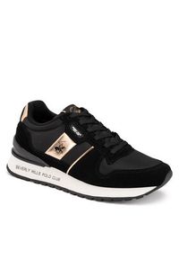 Beverly Hills Polo Club Sneakersy W-3C098-2A324 Czarny. Kolor: czarny. Materiał: skóra, zamsz