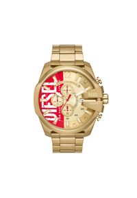 Diesel Zegarek Mega Chief DZ4642 Złoty. Kolor: złoty #1