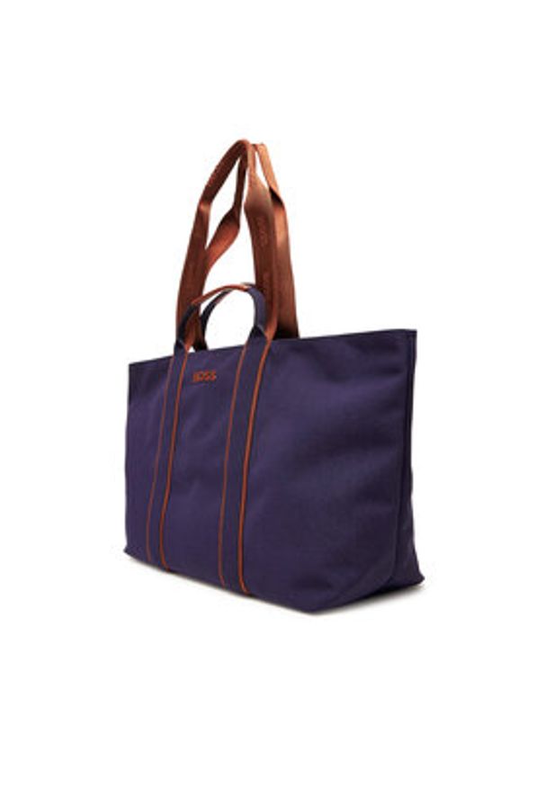 BOSS Torebka Palmah Tote 50546461 Granatowy. Kolor: niebieski