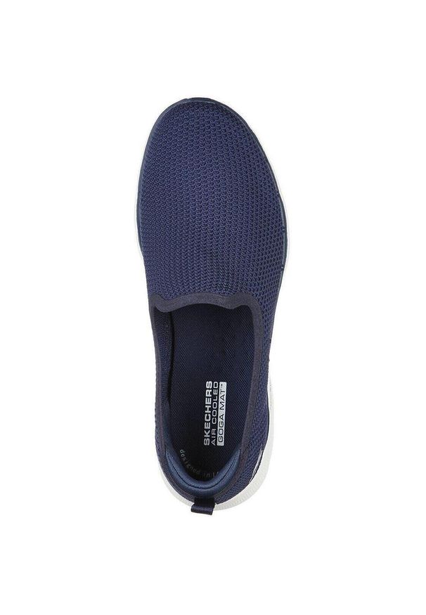 skechers - Adidasy Skechers Go Walk 6 - Clear Vi, Kobiety. Kolor: niebieski. Materiał: materiał