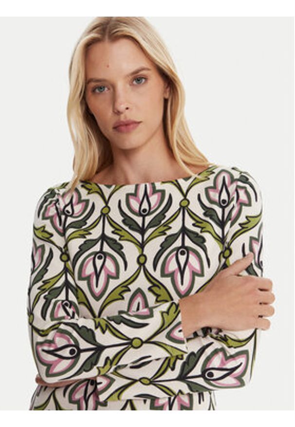 Weekend Max Mara Sukienka codzienna Rampur 2515621031 Zielony Regular Fit. Okazja: na co dzień. Kolor: zielony. Materiał: bawełna, wiskoza. Typ sukienki: proste. Styl: casual