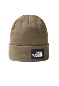 Czapka The North Face Dock Worker Recycled 0A3FNT21L1 - brązowa. Kolor: brązowy. Materiał: akryl, elastan, nylon. Wzór: ze splotem, aplikacja. Styl: vintage, klasyczny #1