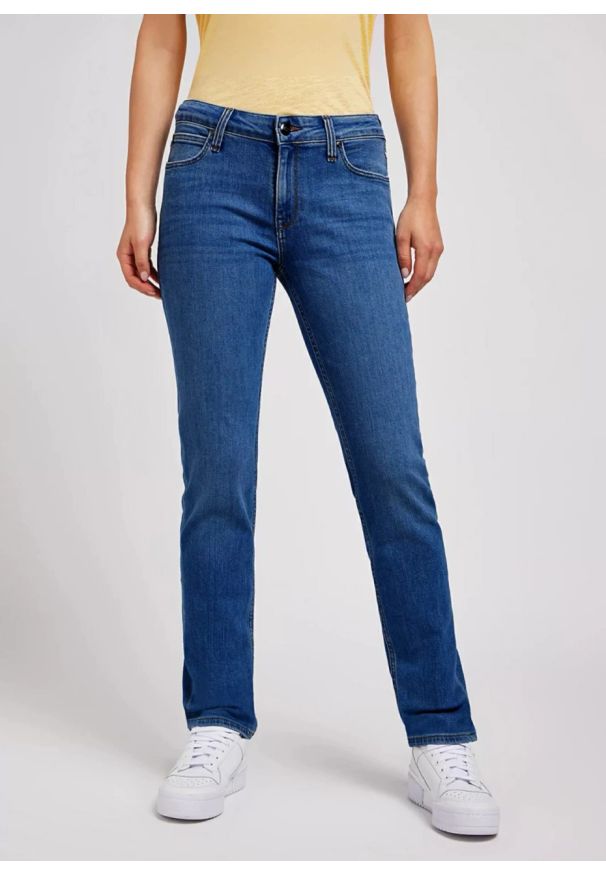 Lee - LEE DAMSKIE SPODNIE JEANSOWE LEE ELLY NIGHT SKY 112338322
