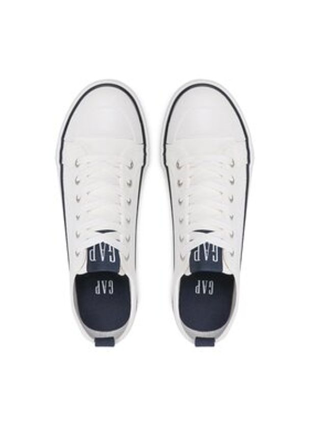 GAP - Gap Trampki Houston Cvs GAL001F5TWWHITGP Biały. Kolor: biały. Materiał: materiał