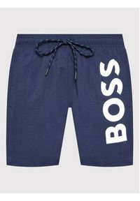BOSS - Boss Szorty kąpielowe Octopus 50469602 Granatowy Regular Fit. Kolor: niebieski. Materiał: syntetyk #3