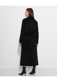 Elisabetta Franchi - ELISABETTA FRANCHI - Wełniany płaszcz z dodatkiem kaszmiru. Kolor: czarny. Materiał: wełna, kaszmir. Styl: klasyczny #2