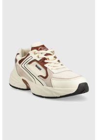 GANT - Gant sneakersy Mardii 24537716.G161 kolor beżowy. Nosek buta: okrągły. Zapięcie: sznurówki. Kolor: beżowy. Materiał: materiał, guma, włókno. Obcas: na platformie #2