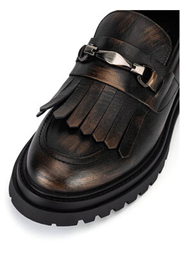 Gino Rossi Loafersy KEMER-1078-24 Brązowy. Kolor: brązowy. Materiał: skóra
