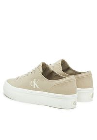 Calvin Klein Jeans Tenisówki Vulc Flatform Low Cv Mg YW0YW01763 Beżowy. Kolor: beżowy. Materiał: materiał #4