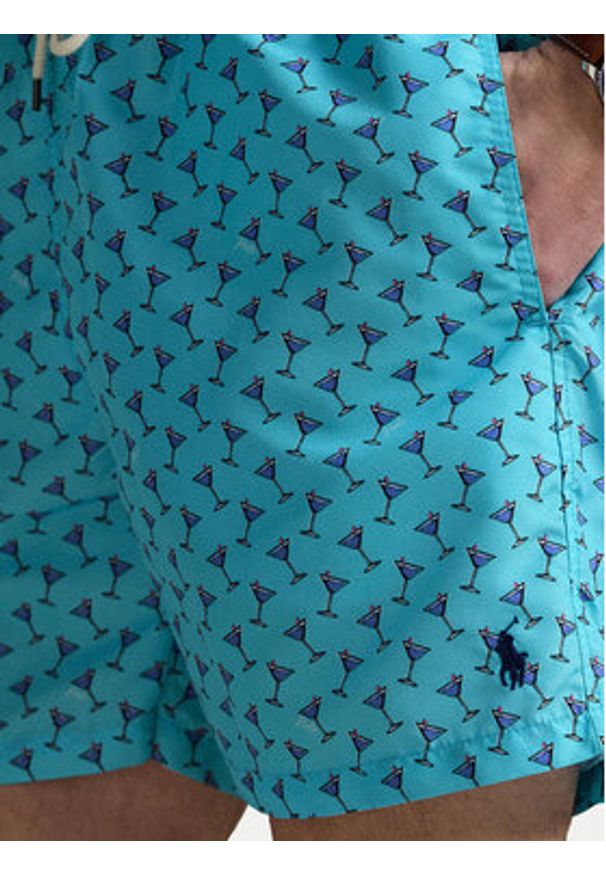 Polo Ralph Lauren Szorty kąpielowe 710963824001 Błękitny Classic Fit. Kolor: niebieski. Materiał: syntetyk