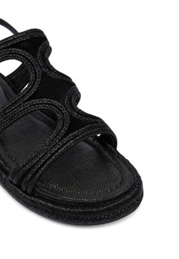 Guess Sandały FLJKLR FAB03 Czarny. Kolor: czarny. Materiał: syntetyk