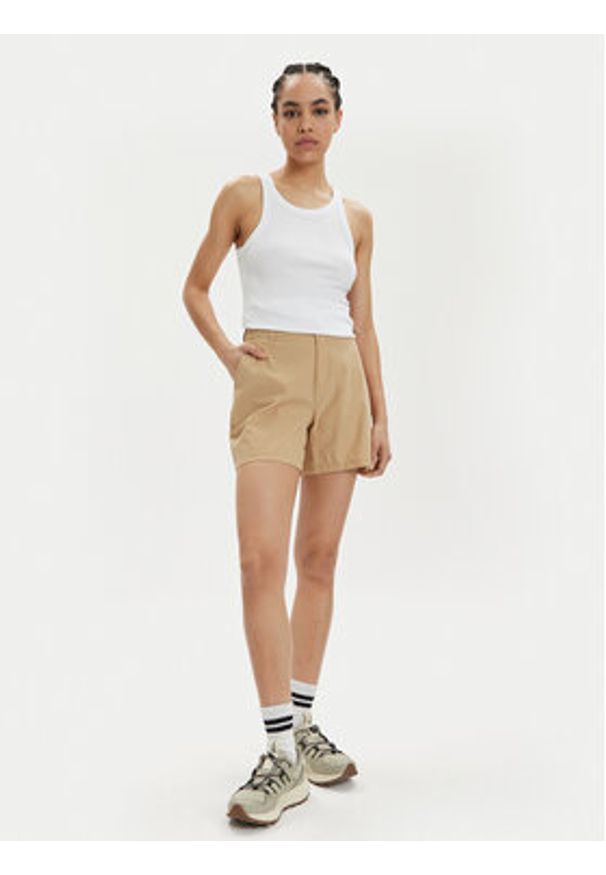 columbia - Columbia Szorty sportowe Summit Valley™ Short 2072494 Beżowy Active Fit. Kolor: beżowy. Materiał: syntetyk