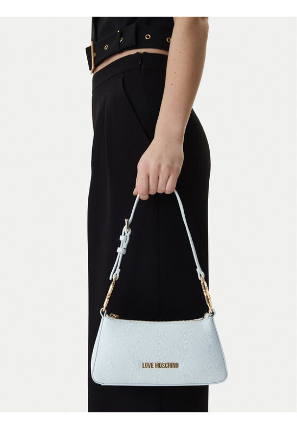 Love Moschino - LOVE MOSCHINO Torebka JC4007PP1OLB0701 Błękitny. Kolor: niebieski. Materiał: skórzane