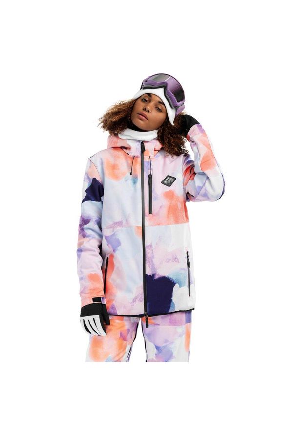 SIROKO - Kurtka snowboardowa damska Siroko W2-W Chréa. Kolor: wielokolorowy. Materiał: softshell, materiał. Sezon: zima. Sport: snowboard