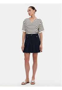 TOMMY HILFIGER - Tommy Hilfiger Spódnica plisowana WW0WW44731 Granatowy Regular Fit. Kolor: niebieski. Materiał: syntetyk