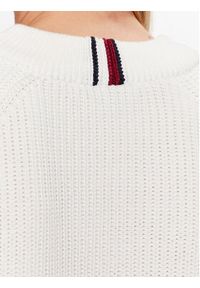 TOMMY HILFIGER - Tommy Hilfiger Sweter WW0WW39002 Écru Regular Fit. Materiał: bawełna #3