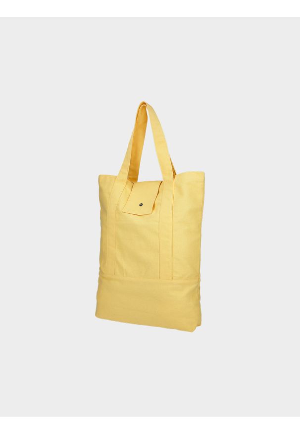 outhorn - Torba na ramię Outhorn - żółta. Kolor: żółty. Materiał: tkanina, bawełna