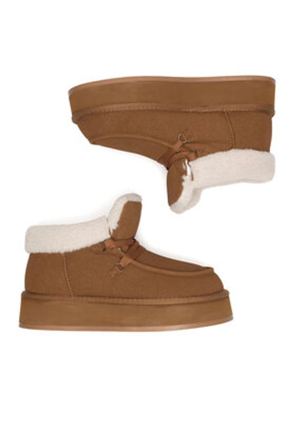 Jenny Fairy Śniegowce BJL20335-3 Brązowy. Kolor: brązowy. Materiał: skóra, syntetyk