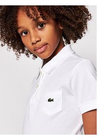 Lacoste Sukienka codzienna EJ2816 Biały Regular Fit. Okazja: na co dzień. Kolor: biały. Materiał: bawełna. Typ sukienki: proste. Styl: casual