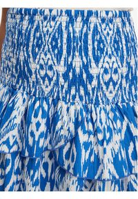 only - ONLY Spódnica mini Nadja 15351182 Niebieski Regular Fit. Kolor: niebieski. Materiał: bawełna