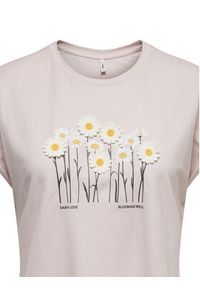 only - ONLY T-Shirt Jany 15372108 Różowy jasny Regular Fit. Kolor: różowy. Materiał: syntetyk #3