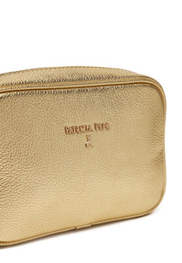Patrizia Pepe Torebka 8B0071/L138 Złoty. Kolor: złoty. Materiał: skórzane