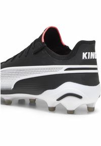 Puma - Buty piłkarskie KING ULTIMATE FG/AG PUMA Black White Fire Orchid Red. Kolor: biały, czarny, czerwony, wielokolorowy. Materiał: syntetyk. Sport: piłka nożna