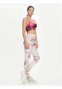 Reebok Biustonosz sportowy ID Train Train AOP Bra Clamar 100035778 Różowy. Kolor: różowy. Materiał: syntetyk #5