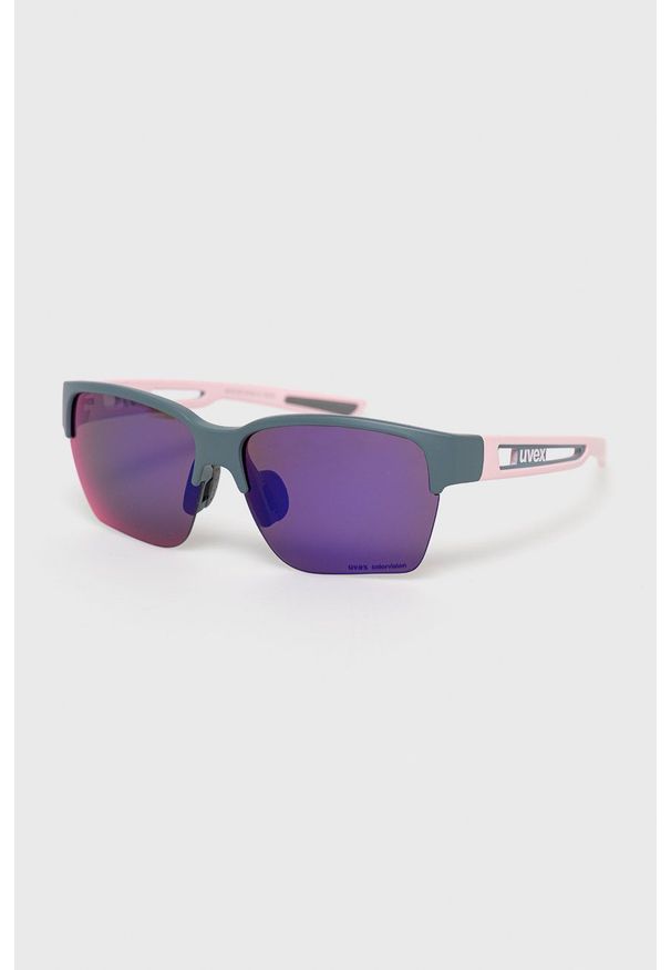 Uvex Okulary przeciwsłoneczne damskie kolor różowy. Kształt: prostokątne. Kolor: różowy