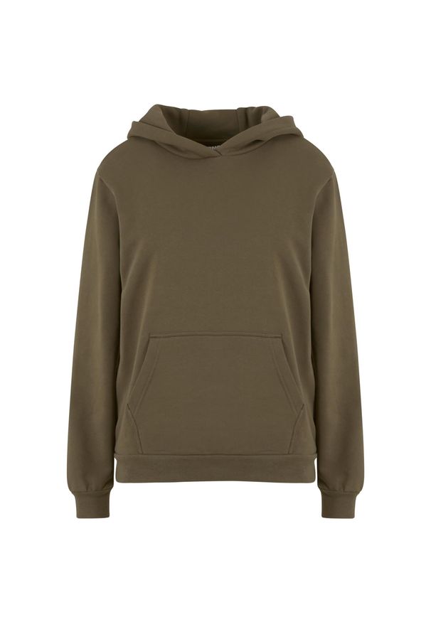 Bluza damska z kapturem Urban Classics Loose Brushed. Typ kołnierza: kaptur. Kolor: zielony