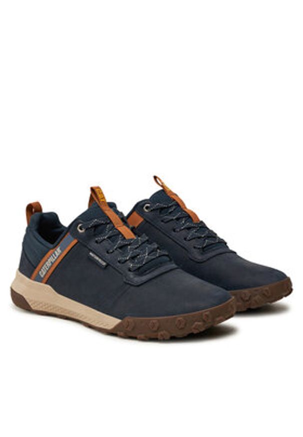 CATerpillar Sneakersy Hex Ready Low WP P726102 Granatowy. Kolor: niebieski. Materiał: skóra