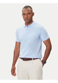 Polo Ralph Lauren Polo Core Replen 710782592 Niebieski Custom Slim Fit. Typ kołnierza: polo. Kolor: niebieski. Materiał: bawełna