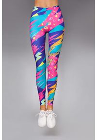 Legginsy sportowe damskie DEEP TRIP Pixy. Kolor: wielokolorowy