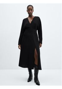 mango - Mango Sukienka codzienna Erin 67070420 Czarny Regular Fit. Okazja: na co dzień. Kolor: czarny. Materiał: syntetyk. Typ sukienki: proste. Styl: casual #3