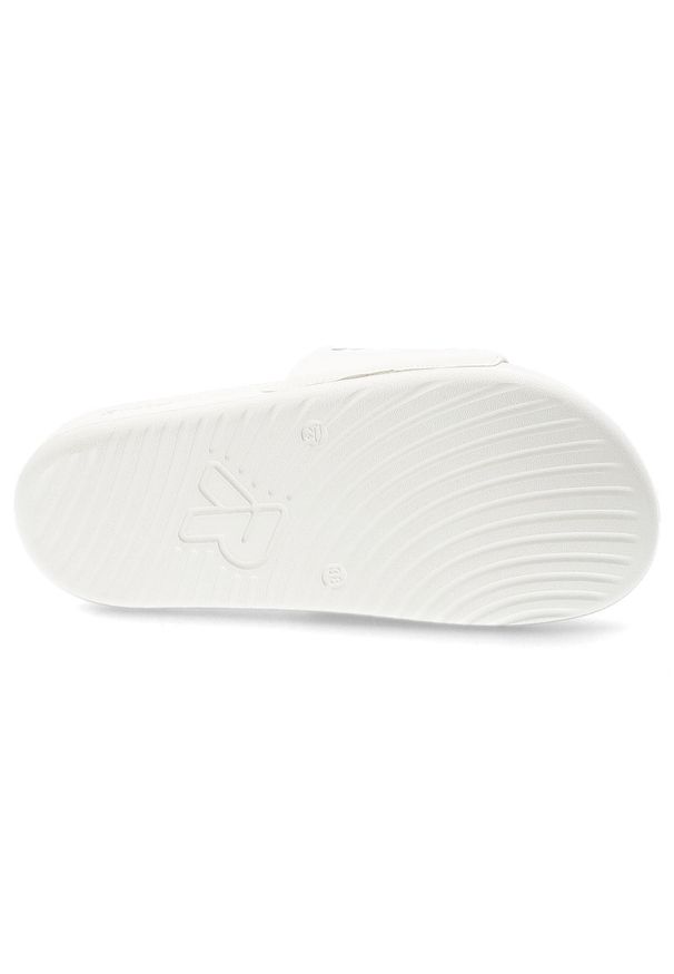 Białe Klapki Rieker Wygodne Obuwie Damskie. Kolor: biały. Sezon: lato