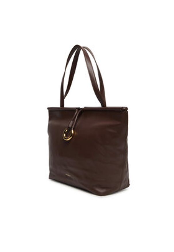 Coccinelle Torebka Bag Smoth L E1 T1F 11 01 01 Brązowy. Kolor: brązowy. Materiał: skórzane