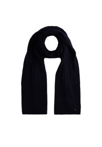 TOMMY HILFIGER - Tommy Hilfiger Szalik Flag Fluffy AW0AW17787 Granatowy. Kolor: niebieski. Materiał: poliester, materiał